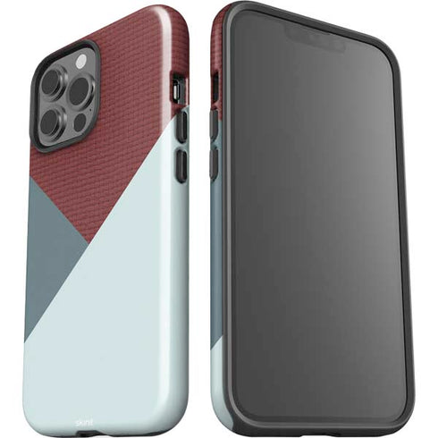 Marsala Triangle Shapes iPhone 13 Pro Max Impact Case