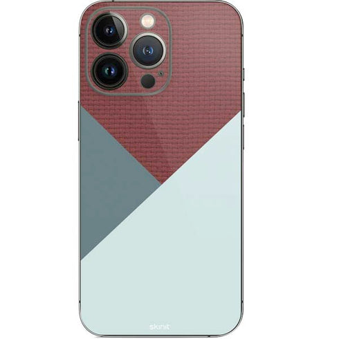 Marsala Triangle Shapes iPhone 13 Pro Skin