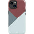 Marsala Triangle Shapes iPhone 14 Plus Impact Case