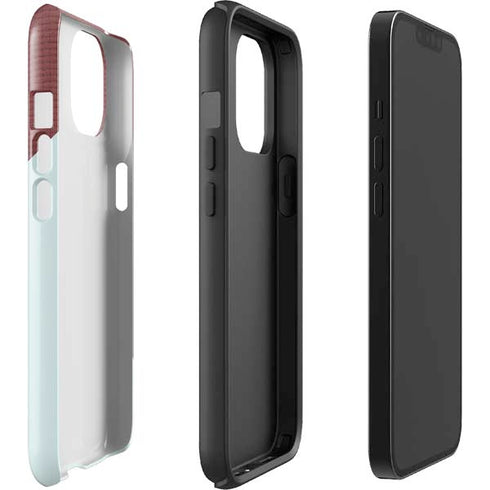 Marsala Triangle Shapes iPhone 14 Plus Impact Case