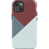 Marsala Triangle Shapes iPhone 15 Impact Case