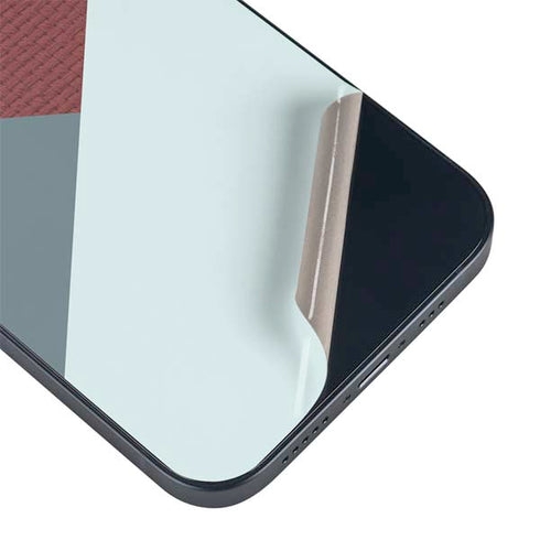 Marsala Triangle Shapes iPhone 15 Plus Skin