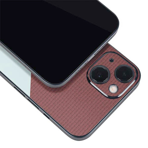 Marsala Triangle Shapes iPhone 14 Plus Skin