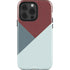Marsala Triangle Shapes iPhone 14 Pro Impact Case