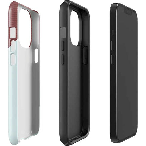 Marsala Triangle Shapes iPhone 15 Pro Impact Case