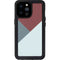 Marsala Triangle Shapes iPhone 14 Pro Max Waterproof Case