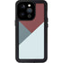 Marsala Triangle Shapes iPhone 14 Pro Waterproof Case