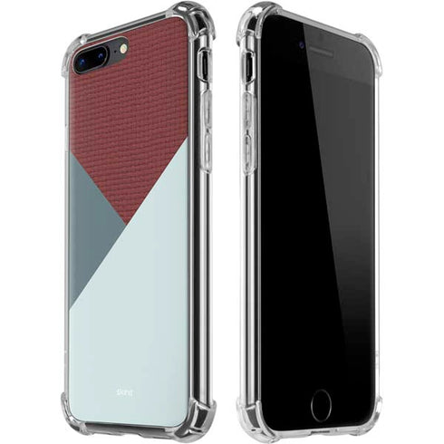 Marsala Triangle Shapes iPhone 7/8 Plus Clear Case