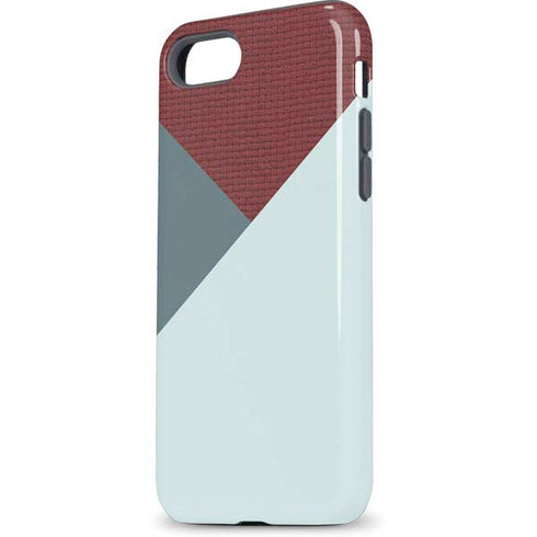 Marsala Triangle Shapes iPhone 8 Pro Case