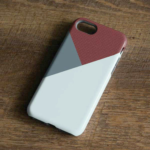 Marsala Triangle Shapes iPhone 8 Pro Case