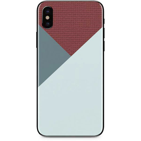Marsala Triangle Shapes iPhone 8 Skin
