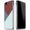 Marsala Triangle Shapes iPhone SE (2nd & 3rd Gen) Clear Case
