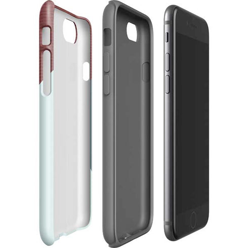 Marsala Triangle Shapes iPhone SE (2nd & 3rd Gen) Pro Case