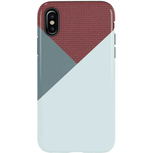Marsala Triangle Shapes iPhone X Pro Case