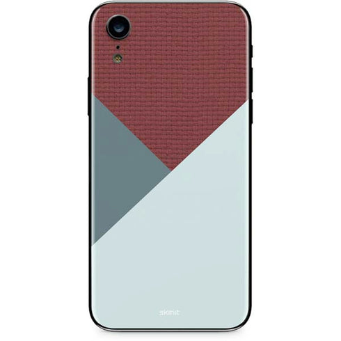 Marsala Triangle Shapes iPhone XR Skin