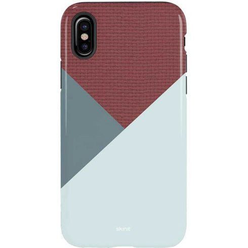 Marsala Triangle Shapes iPhone XS Pro Case