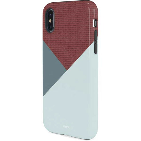 Marsala Triangle Shapes iPhone XS Pro Case