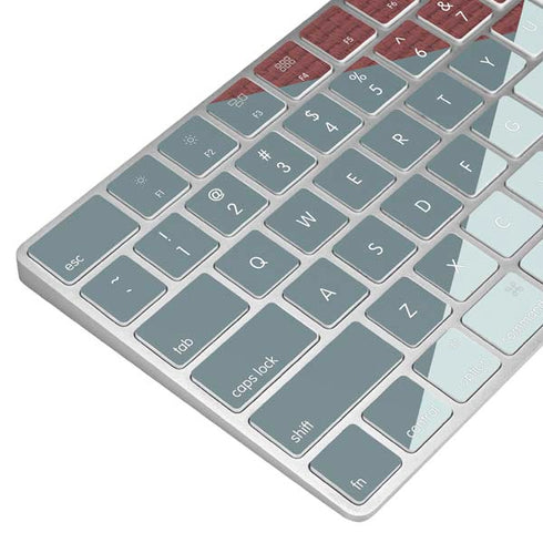 Marsala Triangle Shapes Magic Keyboard Skin