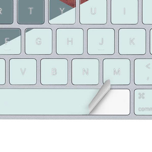 Marsala Triangle Shapes Magic Keyboard Skin