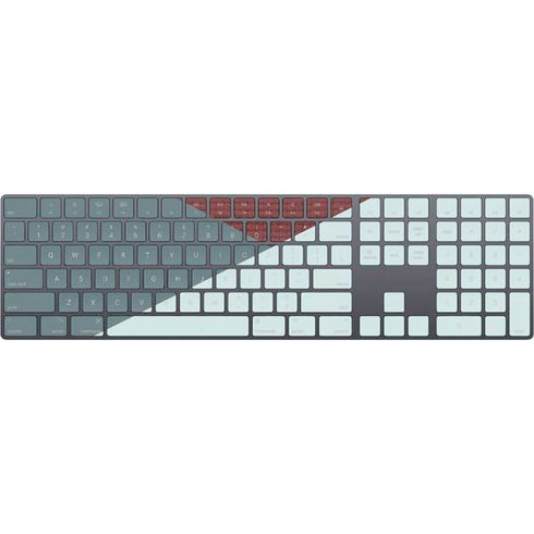 Marsala Triangle Shapes Magic Keyboard with Numeric Keypad Skin