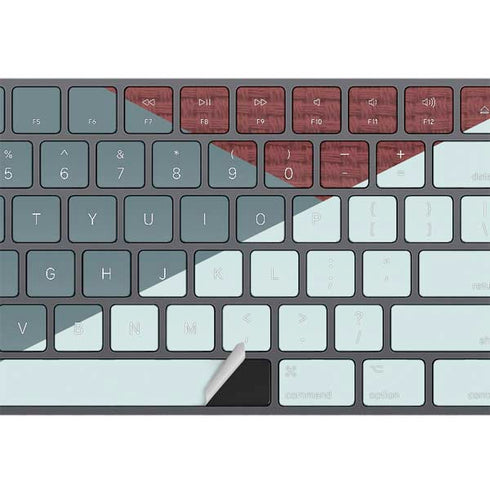 Marsala Triangle Shapes Magic Keyboard with Numeric Keypad Skin