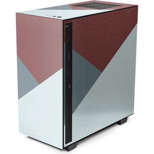 Marsala Triangle Shapes NZXT H510 Compact ATX Mid-Tower Case Skin