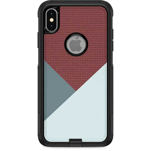Marsala Triangle Shapes Otterbox Commuter iPhone Skin