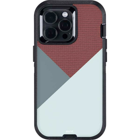 Marsala Triangle Shapes Otterbox Defender iPhone Skin