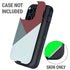 Marsala Triangle Shapes Otterbox Defender iPhone Skin