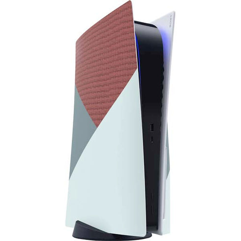 Marsala Triangle Shapes PS5 Console Skin