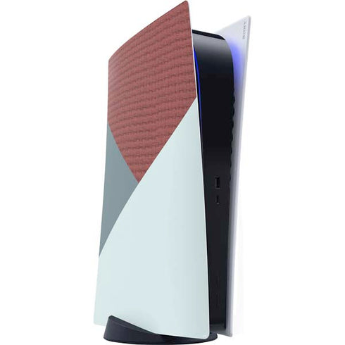 Marsala Triangle Shapes PS5 Digital Edition Console Skin