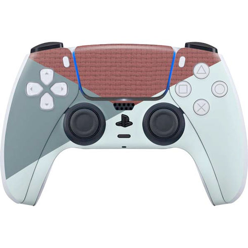 Marsala Triangle Shapes PS5 Controller Skin