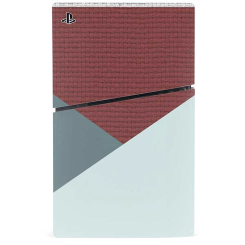 Marsala Triangle Shapes PS5 Slim Disk Console Skin