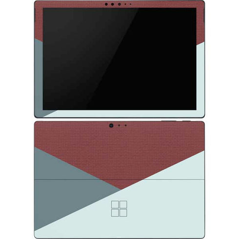 Marsala Triangle Shapes Surface Pro 6 Skin