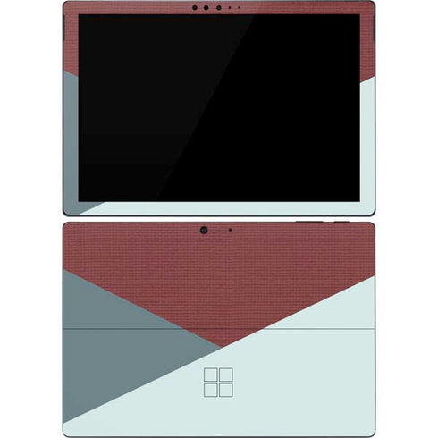 Marsala Triangle Shapes Surface Pro 7 Skin