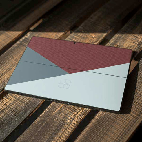 Marsala Triangle Shapes Surface Pro 7 Skin