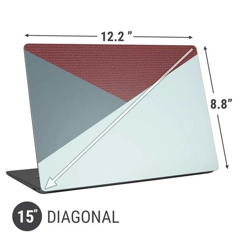 Marsala Triangle Shapes Universal Laptop 15in (12.2 x 8.8in) Skin