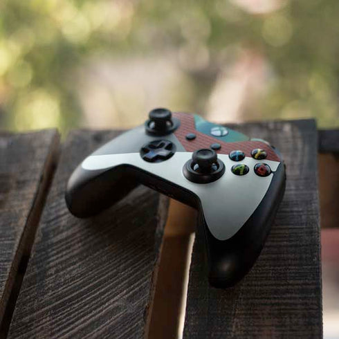 Marsala Triangle Shapes Xbox One Controller Skin