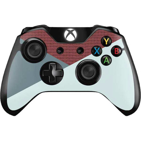 Marsala Triangle Shapes Xbox One Controller Skin