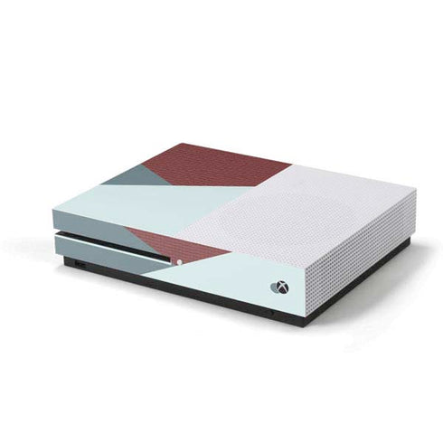 Marsala Triangle Shapes Xbox One S Console Skin