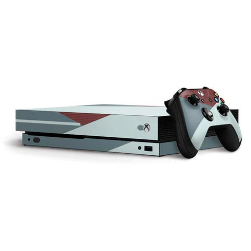 Marsala Triangle Shapes Xbox One X Bundle Skin