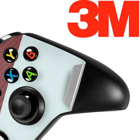 Marsala Triangle Shapes Xbox One X Controller Skin