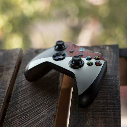 Marsala Triangle Shapes Xbox One X Controller Skin