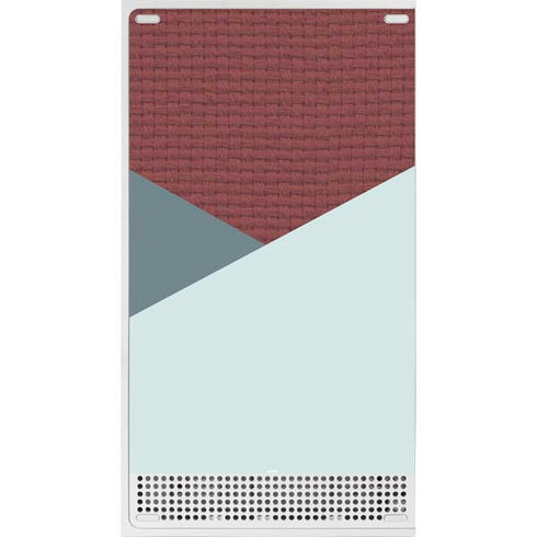 Marsala Triangle Shapes Xbox Series S Console Skin