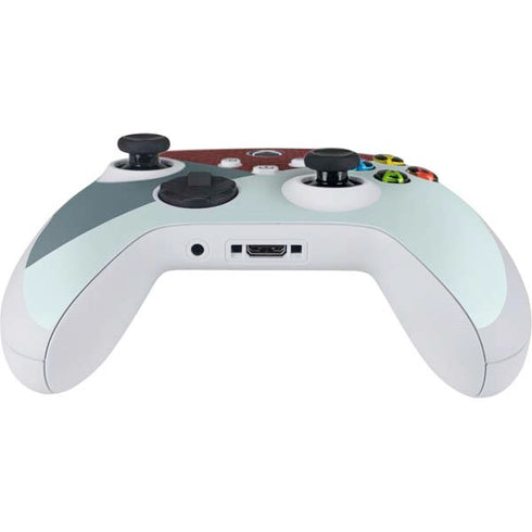 Marsala Triangle Shapes Xbox Series S Controller Skin