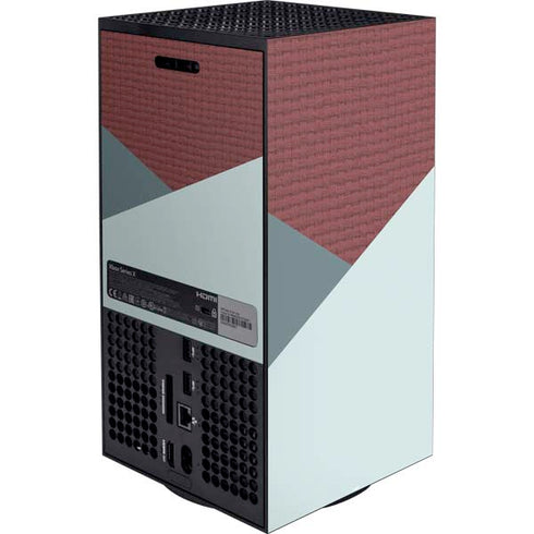 Marsala Triangle Shapes Xbox Series X Bundle Skin