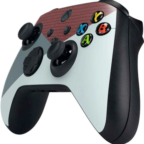 Marsala Triangle Shapes Xbox Series X Controller Skin