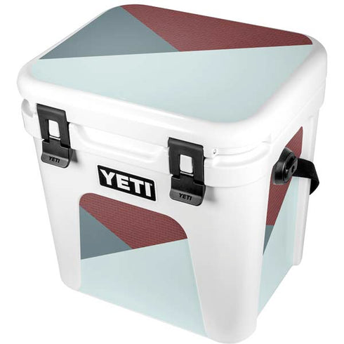 Marsala Triangle Shapes YETI Roadie 24 Hard Cooler Skin