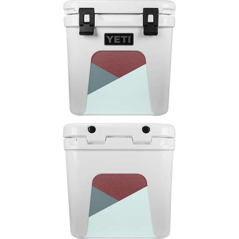 Marsala Triangle Shapes YETI Roadie 24 Hard Cooler Skin
