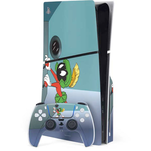 Looney Tunes Marvin PS5 Slim Disk Bundle Skin